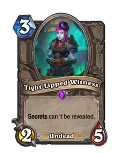 Карта Hearthstone «Неразговорчивый свидетель»
