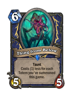 Карта Hearthstone «Нечто из глубин»