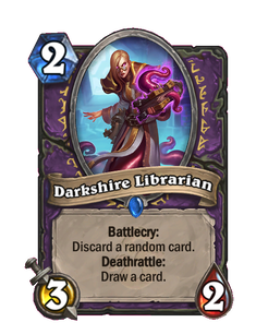 Карта Hearthstone «Библиотекарь Темнолесья»