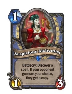 Карта Hearthstone «Подозрительный алхимик»