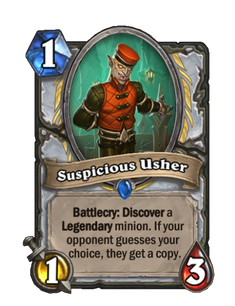 Карта Hearthstone «Подозрительный привратник»