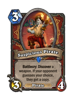Карта Hearthstone «Подозрительный пират»