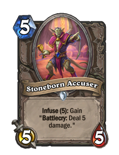 Карта Hearthstone «Камнерожденный обвинитель»