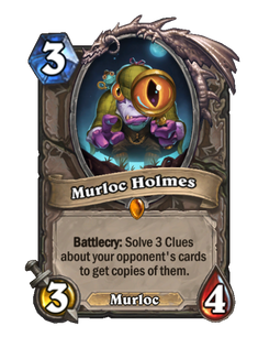 Карта Hearthstone «Мурлок Холмс»