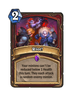 Карта Hearthstone «Бунт!»