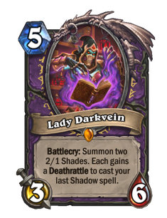 Карта Hearthstone «Леди Дарквейн»
