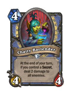 Карта Hearthstone «Болтливый бармен»