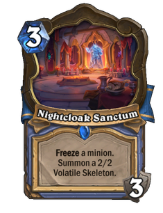 Карта Hearthstone «Святилище Ночных Плащей»