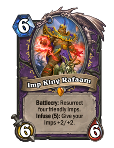 Карта Hearthstone «Король бесов Рафаам»