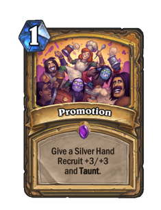 Карта Hearthstone «Повышение»