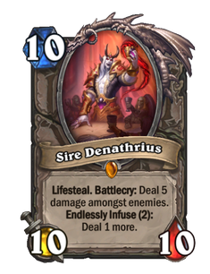Карта Hearthstone «Сир Денатрий»