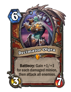 Карта Hearthstone «Дециматор Ольгра»