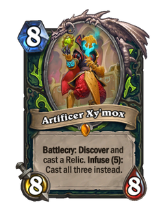 Карта Hearthstone «Изобретатель Зи'мокс»