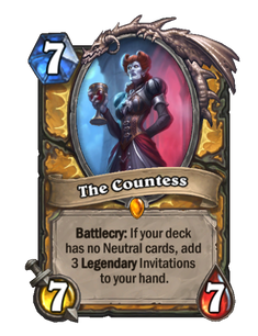 Карта Hearthstone «Графиня»