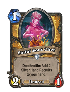 Карта Hearthstone «Грешный су-шеф»
