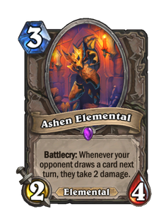 Карта Hearthstone «Пепельный элементаль»
