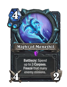 Карта Hearthstone «Мощь Менетила»