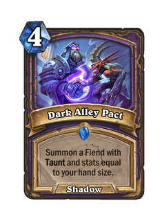 Карта Hearthstone «Сомнительный пакт»