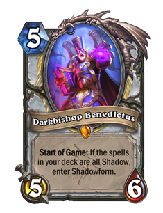 Карта Hearthstone «Епископ Тьмы Бенедикт»