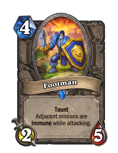 Карта Hearthstone «Пехотинец»