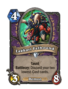 Карта Hearthstone «Гончая Лаккари»