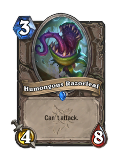 Карта Hearthstone «Исполинский бритволист»