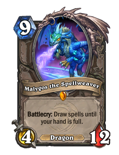 Карта Hearthstone «Малигос Хранитель Магии»