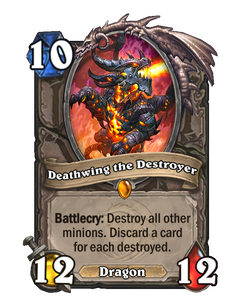 Карта Hearthstone «Смертокрыл Разрушитель»