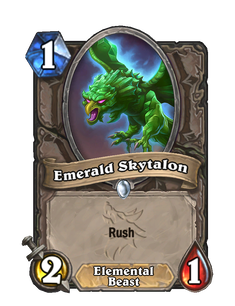 Карта Hearthstone «Изумрудный небесный коготь»