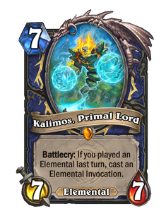 Карта Hearthstone «Калимос Первородный»