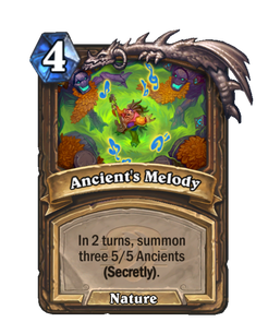 Карта Hearthstone «Песнь древа»