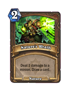 Карта Hearthstone «Гнев природы»