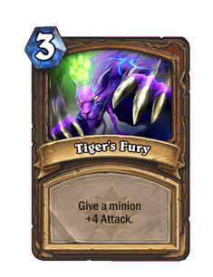 Карта Hearthstone «Тигриное неистовство»