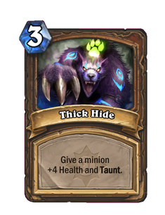 Карта Hearthstone «Толстая шкура»