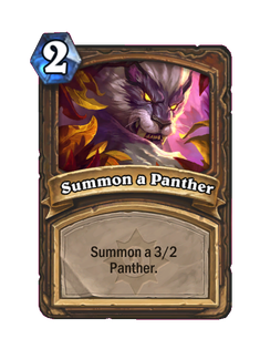 Карта Hearthstone «Призыв пантеры»