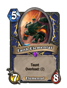 Карта Hearthstone «Элементаль земли»