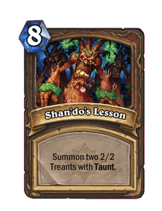 Карта Hearthstone «Урок шан'до»