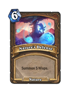 Карта Hearthstone «Природная защита»