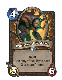 Карта Hearthstone «Голем из древостали»