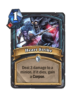 Карта Hearthstone «Удар в сердце»