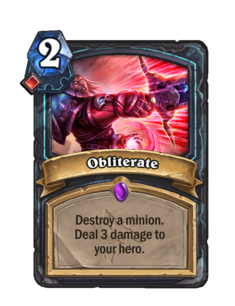 Карта Hearthstone «Уничтожение»