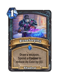 Карта Hearthstone «Гравирование рун»