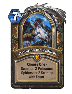Карта Hearthstone «Малфурион Пагубный»