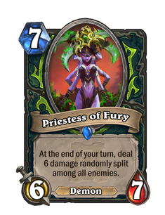 Карта Hearthstone «Жрица ярости»