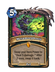 Карта Hearthstone «Метаморфоза»