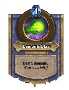 Карта Hearthstone «Демонический удар»