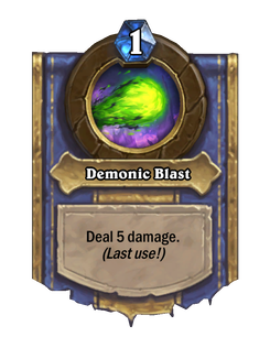 Карта Hearthstone «Демонический удар»
