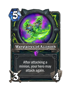 Карта Hearthstone «Боевые клинки Аззинота»