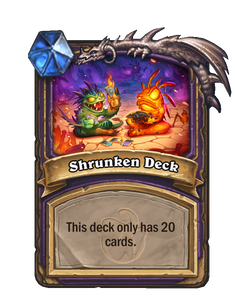 Карта Hearthstone «Урезанная колода»