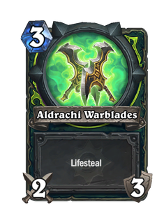 Карта Hearthstone «Альдрахийские клинки»